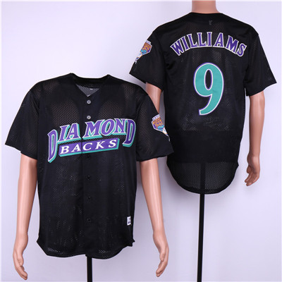 Diamondbacks #9 Matt Williams Black Mesh Jersey