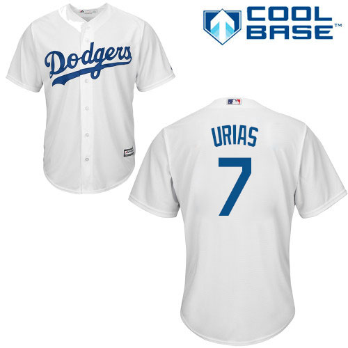 Dodgers #7 Julio Urias Grey Cool Base Stitched Youth MLB Jersey