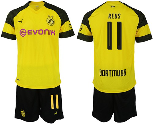 Dortmund #11 Reus Home Soccer Club Jersey