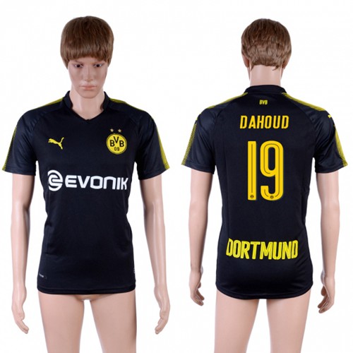 Dortmund #19 Dahoud Away Soccer Club Jersey Dortmund #19 Dahoud Away Soccer Club Jersey