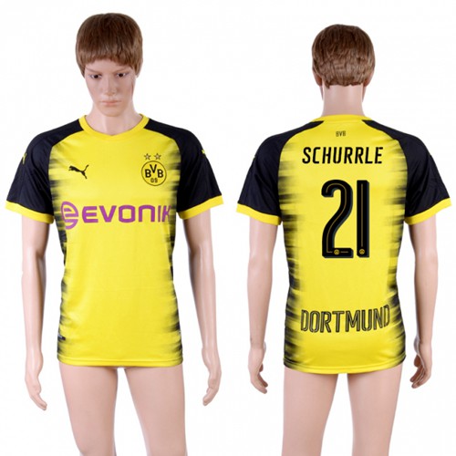 Dortmund #21 Schurrle Yellow Soccer Club Jersey Dortmund #21 Schurrle Yellow Soccer Club Jersey