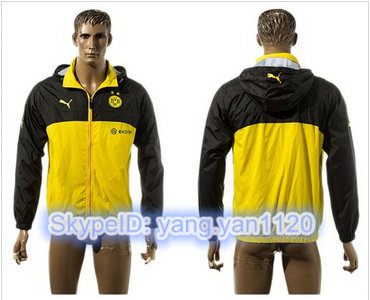 Dortmund Soccer Jackets Black Yellow