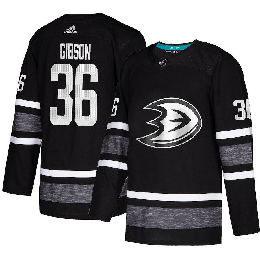 Ducks #36 John Gibson Black Authentic 2019 All-Star Youth Stitched Hockey Jersey