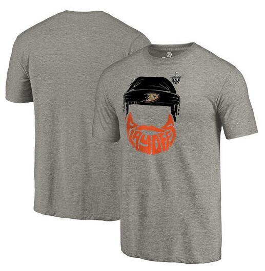 Ducks 2017 Stanley Cup Playoffs Gray Men's Short Sleeve T-Shirt