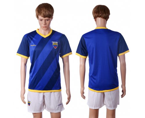 Ecuador Blank Away Soccer Country Jersey
