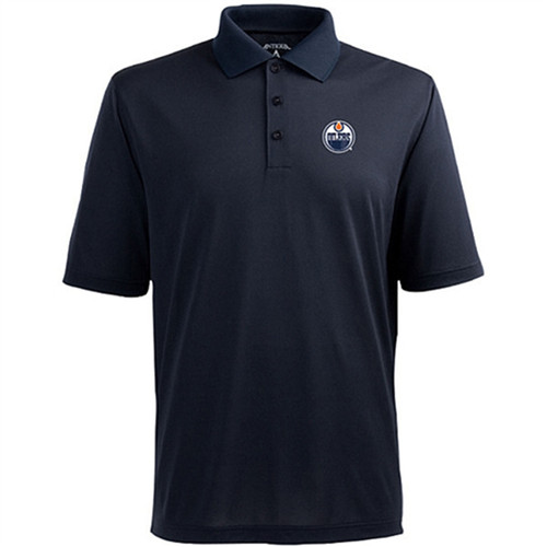 Edmonton Oilers Antigua Pique Xtra-Lite Polo - Royal