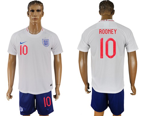 England #10 Rooney Home Soccer Country Jersey England #10 Rooney Home Soccer Country Jersey