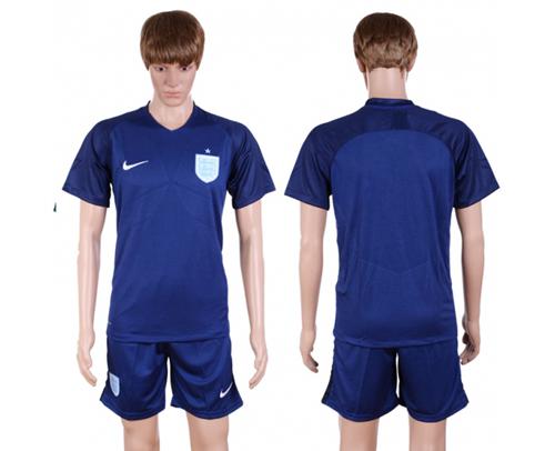 England Blank Away Soccer Country Jersey