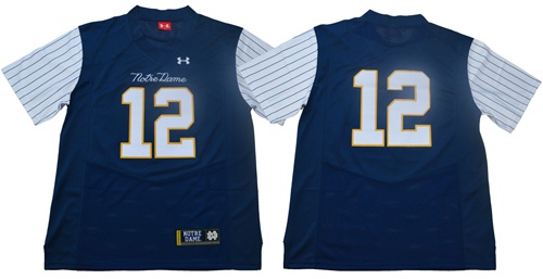 Fighting Irish #12 Ian Book Navy Strip Limited Shamrock Series