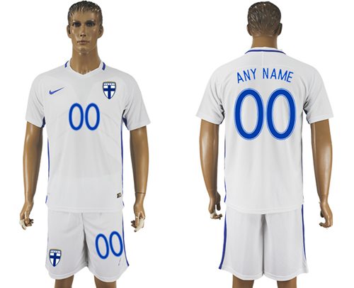 Finland Personalized Home Soccer Country Jersey Finland Personalized Home Soccer Country Jersey