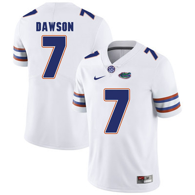 Florida Gators White Duke Dawson Football Player Performance Jersey Florida Gators White Duke Dawson Football Player Performance Jersey