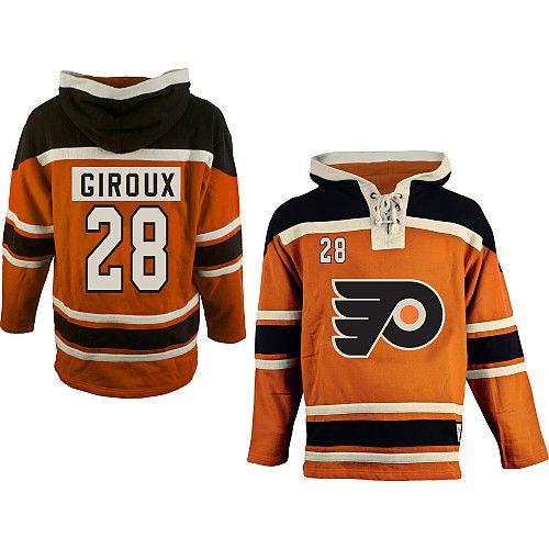 Youth Flyers #28 Claude Giroux Orange Sawyer Hooded Sweatshirt Stitched NHL Jersey Youth Flyers #28 Claude Giroux Orange Sawyer Hooded Sweatshirt Stitched NHL Jersey
