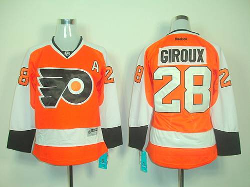 Flyers #28 Claude Giroux Orange Women's Home Stitched NHL Jersey Flyers #28 Claude Giroux Orange Women's Home Stitched NHL Jersey