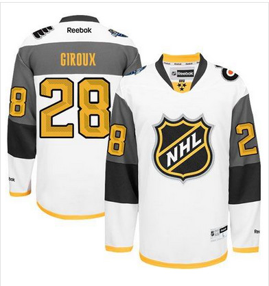 Flyers #28 Claude Giroux White 2016 All Star Stitched NHL Jersey