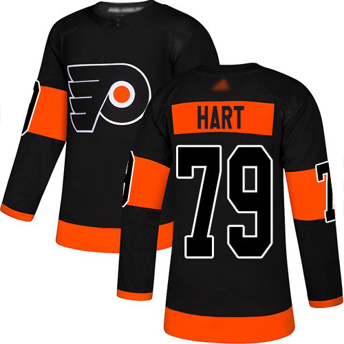 Flyers #79 Carter Hart Black Alternate Authentic Stitched Youth Hockey Jersey Flyers #79 Carter Hart Black Alternate Authentic Stitched Youth Hockey Jersey