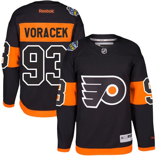 Flyers #93 Jakub Voracek Black 2017 Stadium Series Stitched NHL Jersey Flyers #93 Jakub Voracek Black 2017 Stadium Series Stitched NHL Jersey