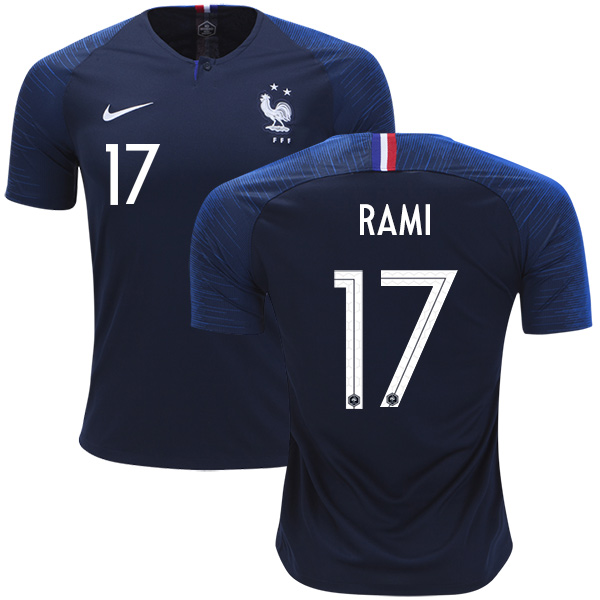 France #17 Rami Home Soccer Country Jersey France #17 Rami Home Soccer Country Jersey