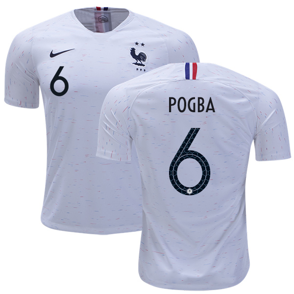 France #6 Pogba Away Soccer Country Jersey France #6 Pogba Away Soccer Country Jersey