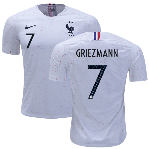 France #7 Griezmann Away Soccer Country Jersey France #7 Griezmann Away Soccer Country Jersey