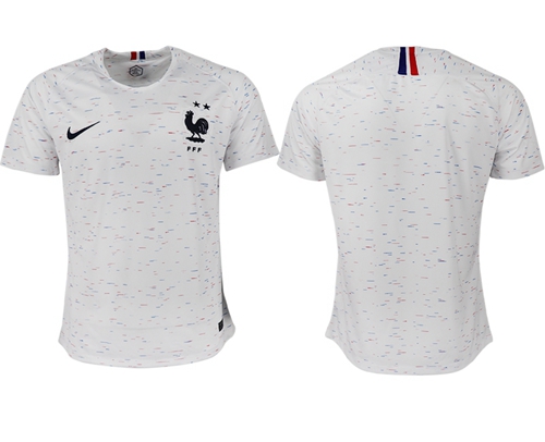 France Blank Away Soccer Country Jersey France Blank Away Soccer Country Jersey