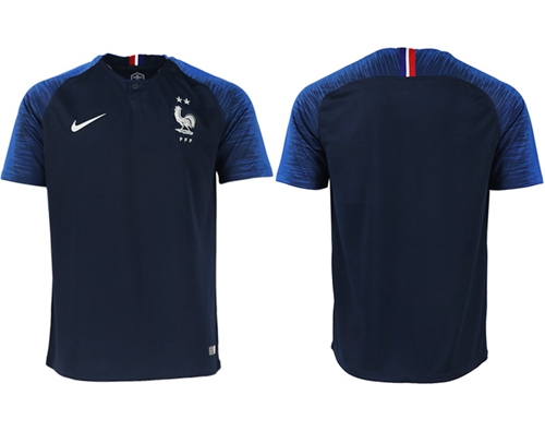 France Blank Home Soccer Country Jersey France Blank Home Soccer Country Jersey