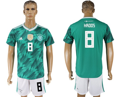 Germany #8 Kroos Away Soccer Country Jersey Germany #8 Kroos Away Soccer Country Jersey