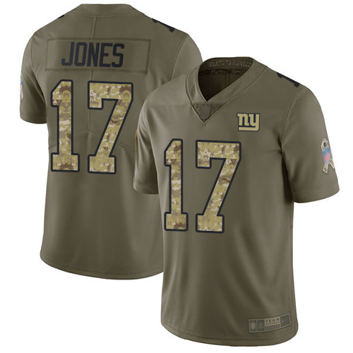 Giants #17 Daniel Jones Olive Camo Youth Stitched Football Limited 2017 Salute to Service Jersey Giants #17 Daniel Jones Olive Camo Youth Stitched Football Limited 2017 Salute to Service Jersey