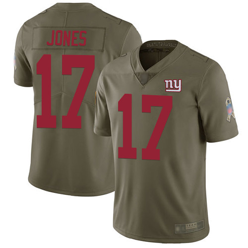 Giants #17 Daniel Jones Olive Youth Stitched Football Limited 2017 Salute to Service Jersey Giants #17 Daniel Jones Olive Youth Stitched Football Limited 2017 Salute to Service Jersey