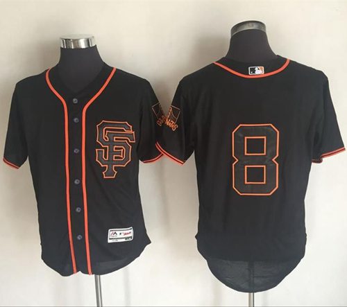 Giants #8 Hunter Pence Black Flexbase Authentic Collection Alternate Stitched MLB Jersey Giants #8 Hunter Pence Black Flexbase Authentic Collection Alternate Stitched MLB Jersey