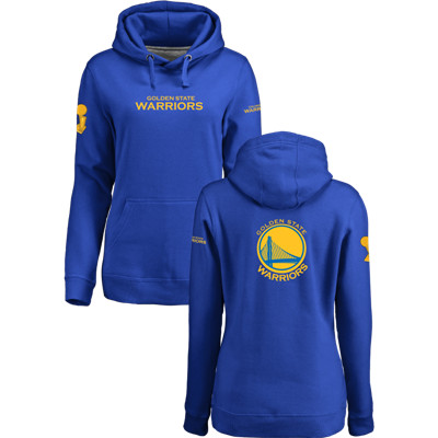 Golden State Warriors 2017 NBA Champions Royal Women's Pullover Hoodie3