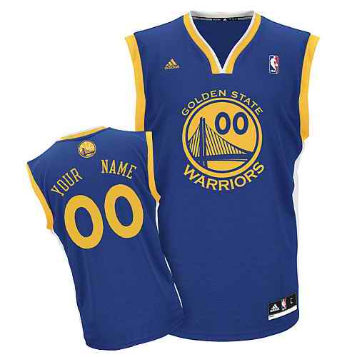 Golden State Warriors Youth Custom Blue Jersey