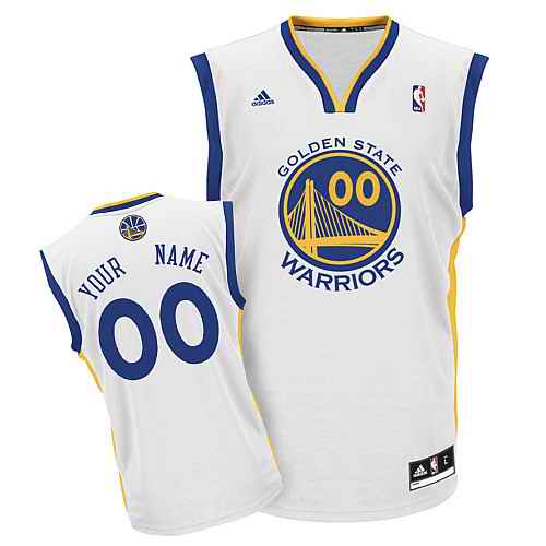Golden State Warriors Youth Custom White Jersey