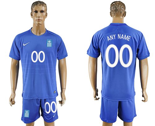 Greece Personalized Away Soccer Country Jersey
