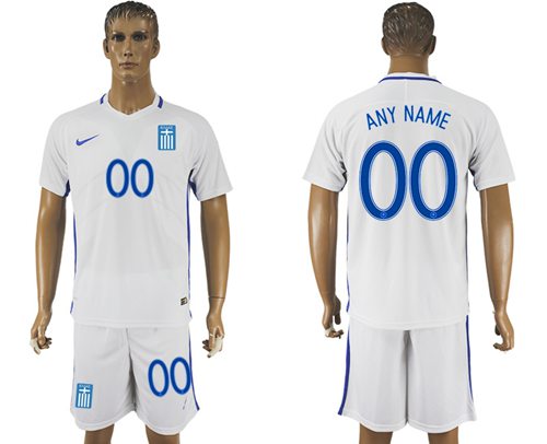 Greece Personalized Home Soccer Country Jersey Greece Personalized Home Soccer Country Jersey