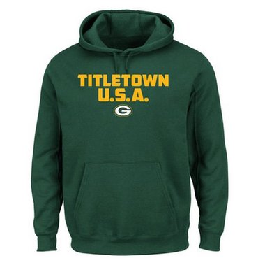Green Bay Packers Majestic Hot Phrase Pullover Hoodie Green