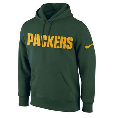 Green Bay Packers Nike KO Wordmark Performance Hoodie Green