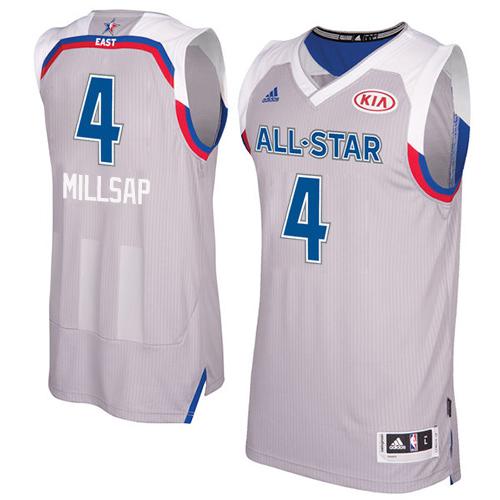Hawks #4 Paul Millsap Gray 2017 All Star Stitched NBA Jersey Hawks #4 Paul Millsap Gray 2017 All Star Stitched NBA Jersey