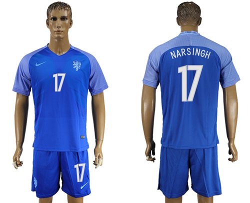 Holland #17 Narsingh Away Soccer Country Jersey Holland #17 Narsingh Away Soccer Country Jersey
