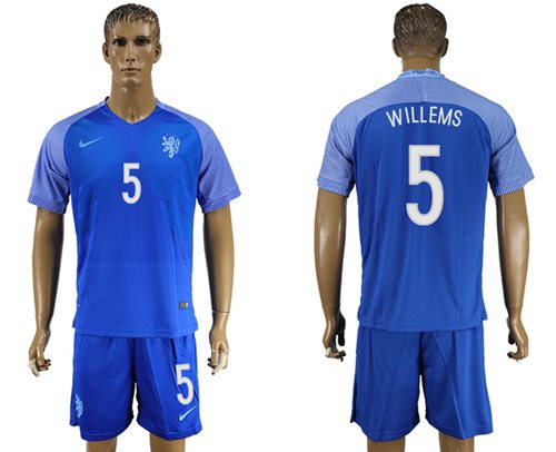 Holland #5 Willems Away Soccer Country Jersey Holland #5 Willems Away Soccer Country Jersey