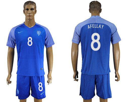Holland #8 Afellay Away Soccer Country Jersey Holland #8 Afellay Away Soccer Country Jersey