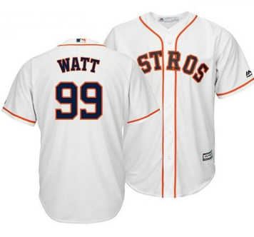 Houston Astros #99 Watt  White 2020 Cool Base Jersey