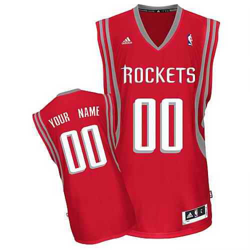 Houston Rockets Custom Swingman Red Road Jersey
