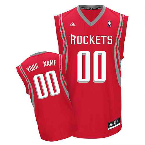 Houston Rockets Youth Custom Red White Number Jersey