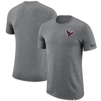 Houston Texans Nike Marled Patch T-Shirt - Heathered Gray