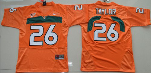 Hurricanes #26 Sean Taylor Orange Stitched Youth NCAA Jersey Hurricanes #26 Sean Taylor Orange Stitched Youth NCAA Jersey