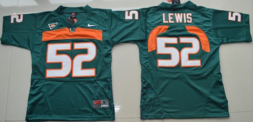Hurricanes #52 Ray Lewis Green Stitched Youth NCAA Jersey Hurricanes #52 Ray Lewis Green Stitched Youth NCAA Jersey