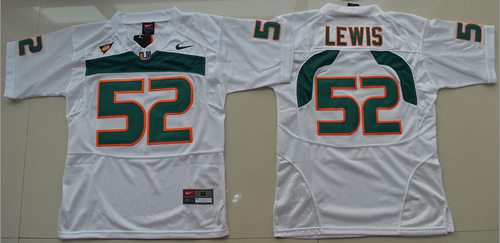 Hurricanes #52 Ray Lewis White Stitched Youth NCAA Jersey Hurricanes #52 Ray Lewis White Stitched Youth NCAA Jersey