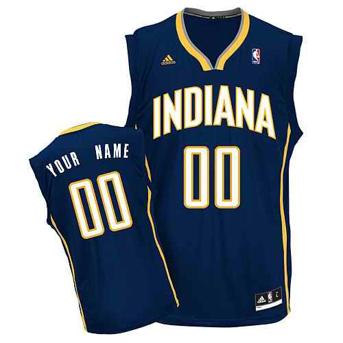 Indiana Pacers Custom Blue Adidas Road Jersey