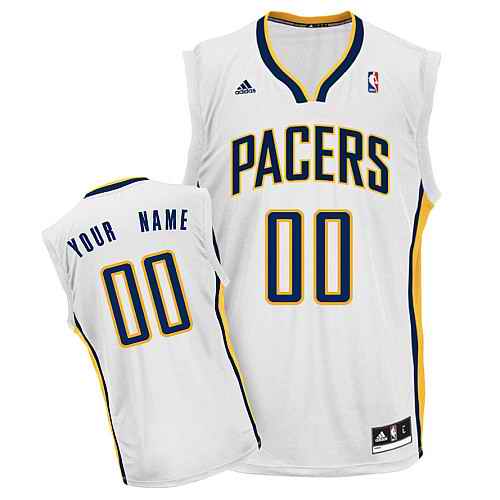 Indiana Pacers Custom White Adidas Home Jersey