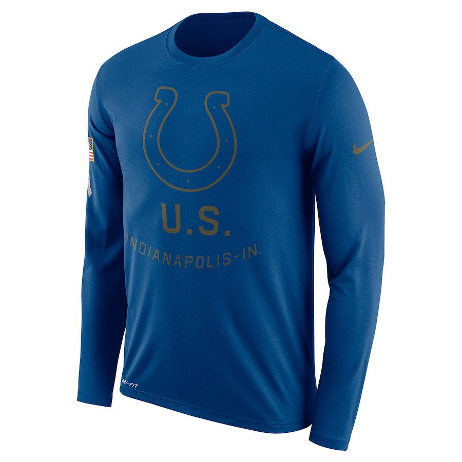 Indianapolis Colts Nike Salute To Service Sideline Legend Performance Long Sleeve T-Shirt Royal Indianapolis Colts Nike Salute To Service Sideline Legend Performance Long Sleeve T-Shirt Royal